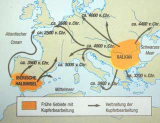 In der Region des Schwarzen Meeres liegen die ältesten Kupfer- und Goldkulturen